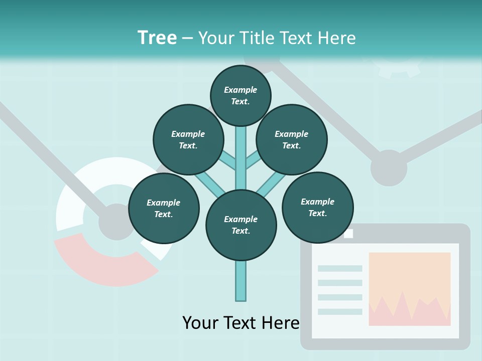 A Computer Screen With A Graph On It PowerPoint Template