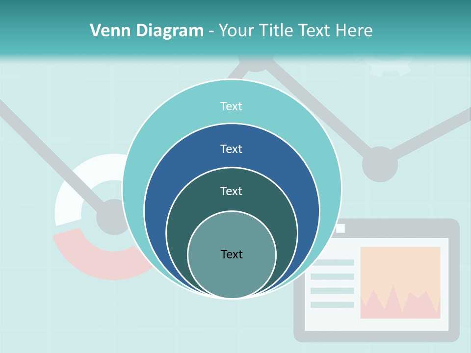 A Computer Screen With A Graph On It PowerPoint Template