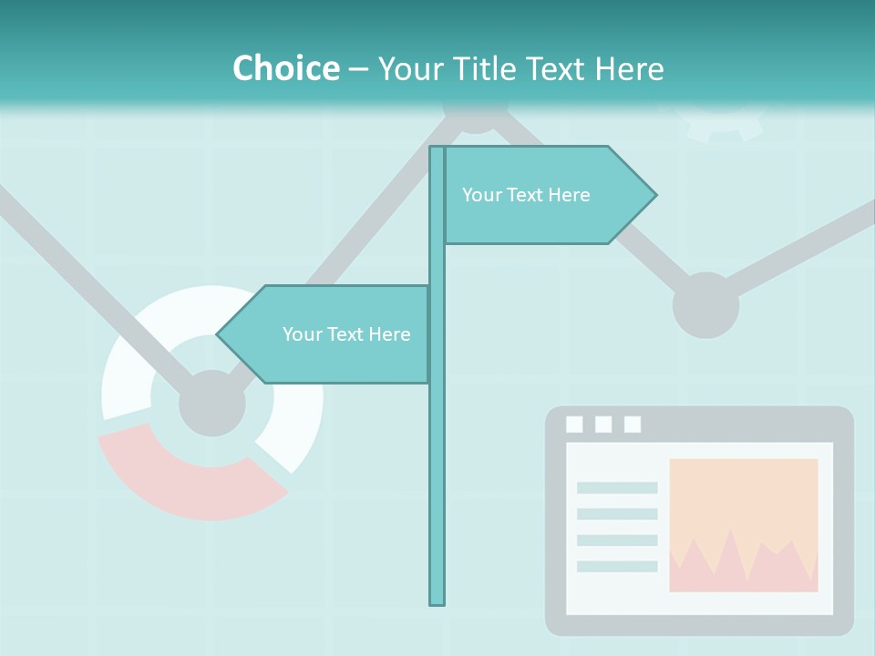 A Computer Screen With A Graph On It PowerPoint Template