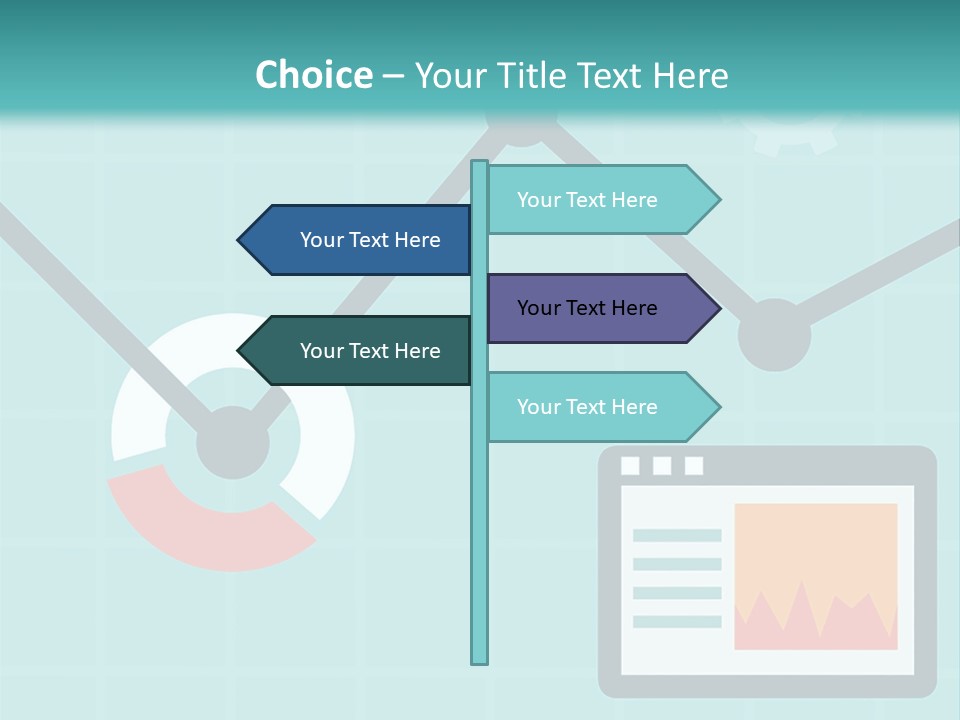 A Computer Screen With A Graph On It PowerPoint Template