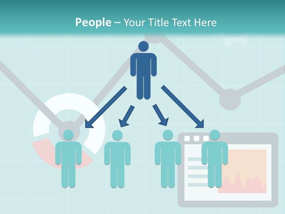A Computer Screen With A Graph On It PowerPoint Template