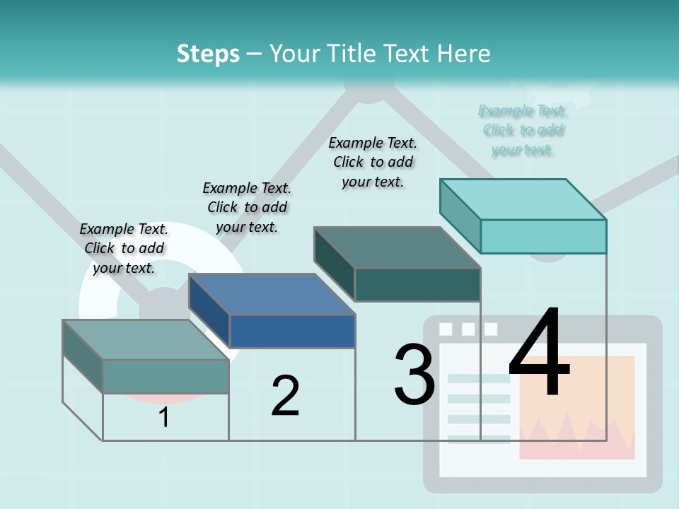 A Computer Screen With A Graph On It PowerPoint Template