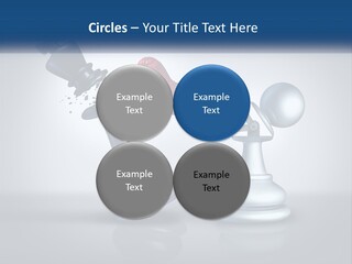 A Chess Piece With A Red Heart On Top Of It PowerPoint Template