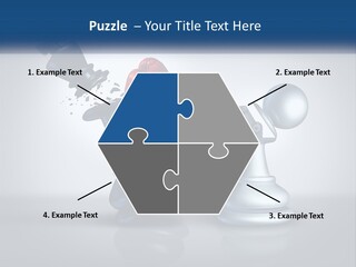 A Chess Piece With A Red Heart On Top Of It PowerPoint Template