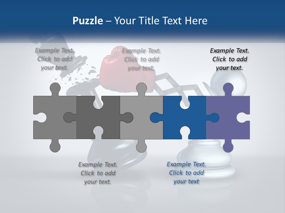 A Chess Piece With A Red Heart On Top Of It PowerPoint Template