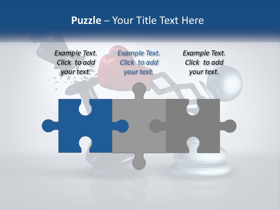 A Chess Piece With A Red Heart On Top Of It PowerPoint Template