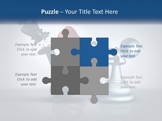 A Chess Piece With A Red Heart On Top Of It PowerPoint Template