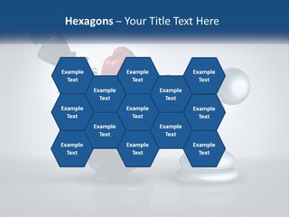 A Chess Piece With A Red Heart On Top Of It PowerPoint Template