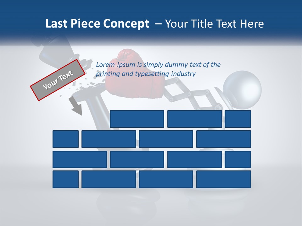 A Chess Piece With A Red Heart On Top Of It PowerPoint Template
