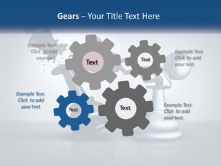 A Chess Piece With A Red Heart On Top Of It PowerPoint Template