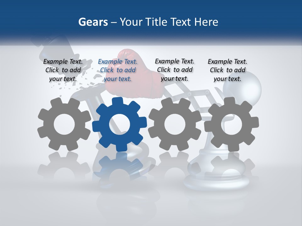 A Chess Piece With A Red Heart On Top Of It PowerPoint Template