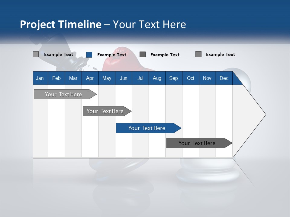 A Chess Piece With A Red Heart On Top Of It PowerPoint Template