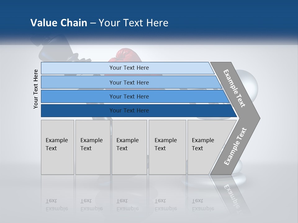 A Chess Piece With A Red Heart On Top Of It PowerPoint Template