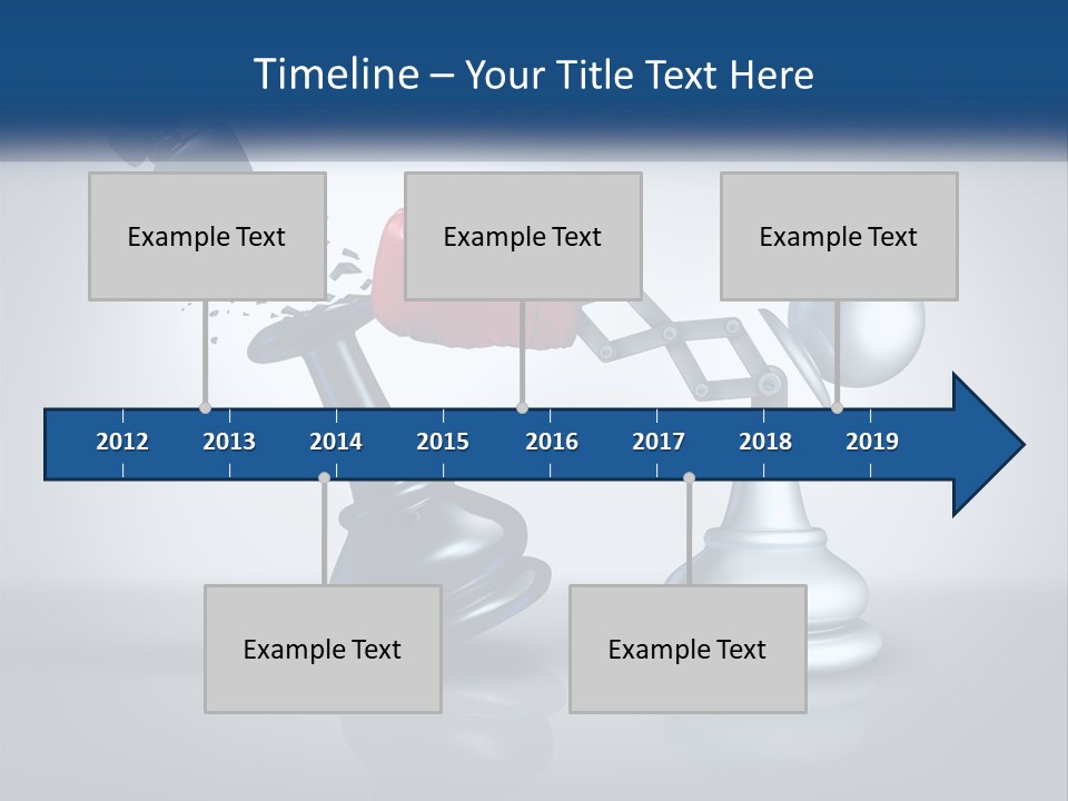 A Chess Piece With A Red Heart On Top Of It PowerPoint Template