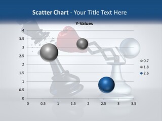 A Chess Piece With A Red Heart On Top Of It PowerPoint Template