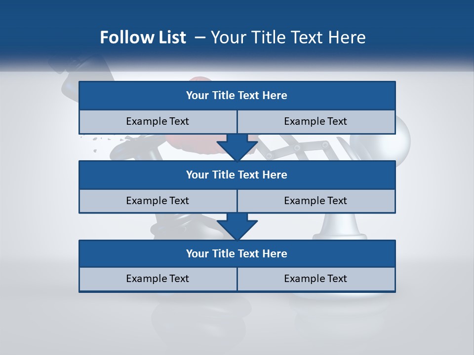 A Chess Piece With A Red Heart On Top Of It PowerPoint Template