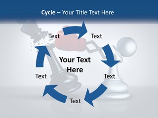 A Chess Piece With A Red Heart On Top Of It PowerPoint Template