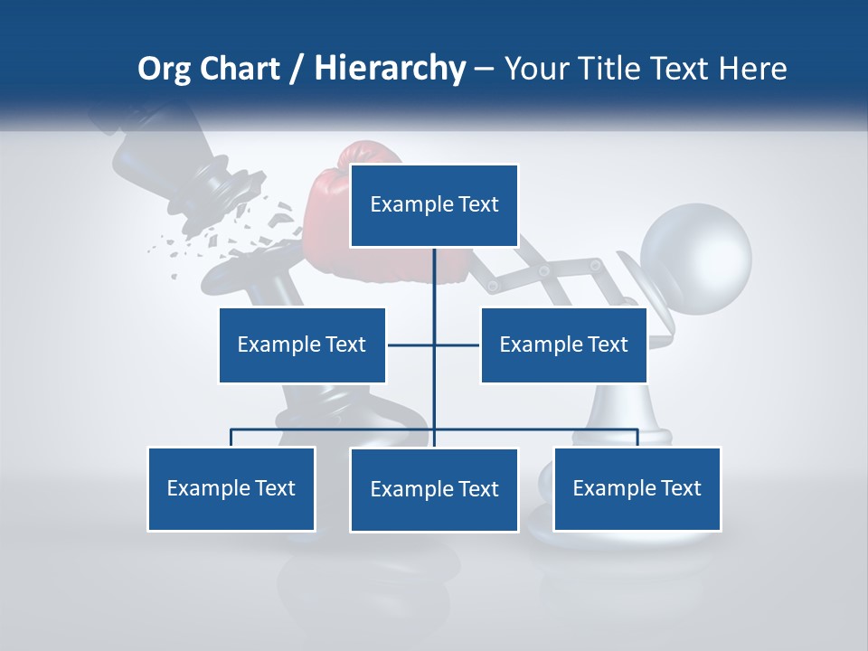A Chess Piece With A Red Heart On Top Of It PowerPoint Template