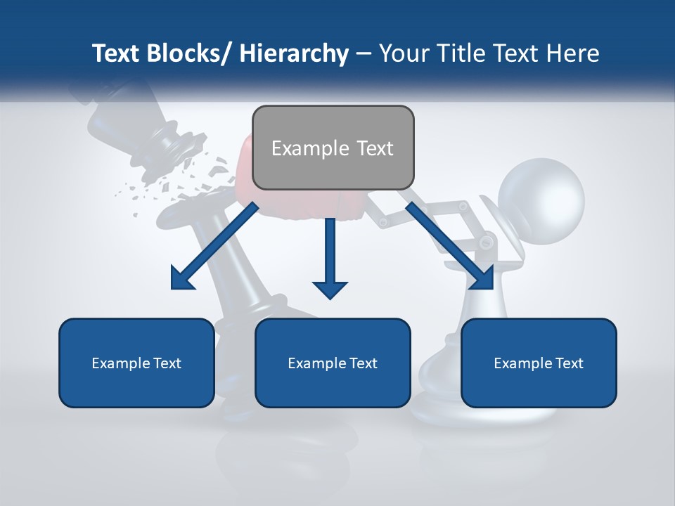A Chess Piece With A Red Heart On Top Of It PowerPoint Template