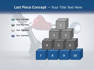 A Chess Piece With A Red Heart On Top Of It PowerPoint Template