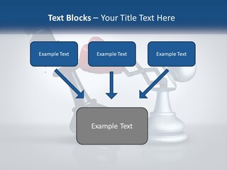 A Chess Piece With A Red Heart On Top Of It PowerPoint Template