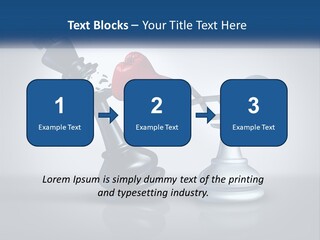 A Chess Piece With A Red Heart On Top Of It PowerPoint Template