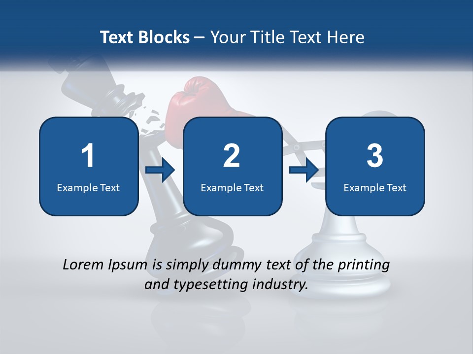 A Chess Piece With A Red Heart On Top Of It PowerPoint Template