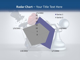 A Chess Piece With A Red Heart On Top Of It PowerPoint Template