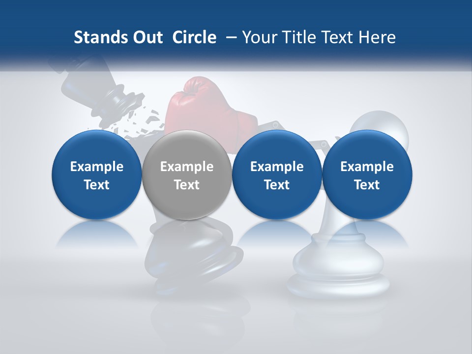 A Chess Piece With A Red Heart On Top Of It PowerPoint Template