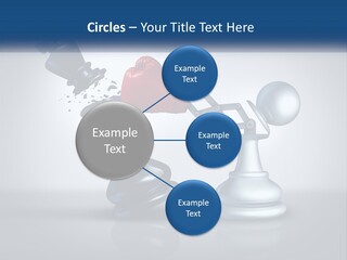 A Chess Piece With A Red Heart On Top Of It PowerPoint Template