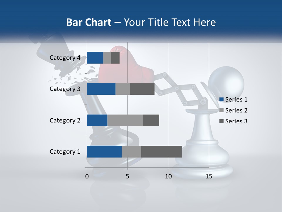 A Chess Piece With A Red Heart On Top Of It PowerPoint Template