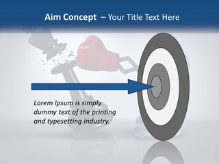 A Chess Piece With A Red Heart On Top Of It PowerPoint Template