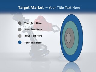 A Chess Piece With A Red Heart On Top Of It PowerPoint Template