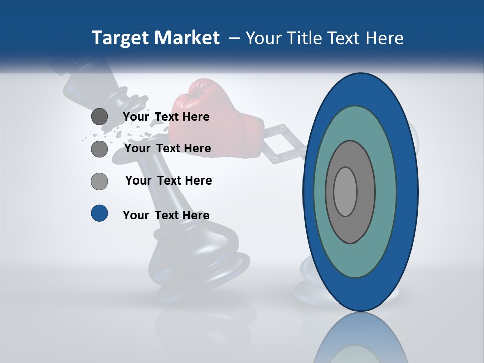 A Chess Piece With A Red Heart On Top Of It PowerPoint Template