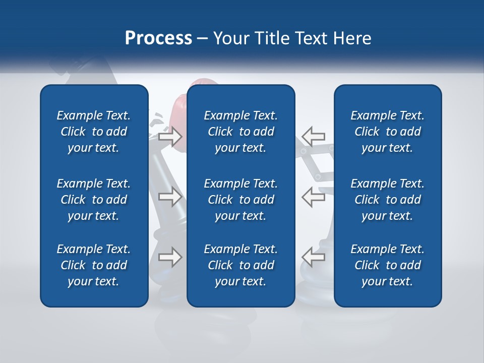 A Chess Piece With A Red Heart On Top Of It PowerPoint Template