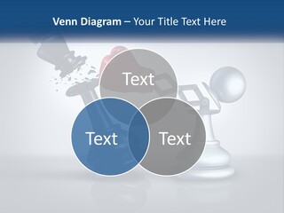 A Chess Piece With A Red Heart On Top Of It PowerPoint Template