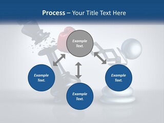 A Chess Piece With A Red Heart On Top Of It PowerPoint Template