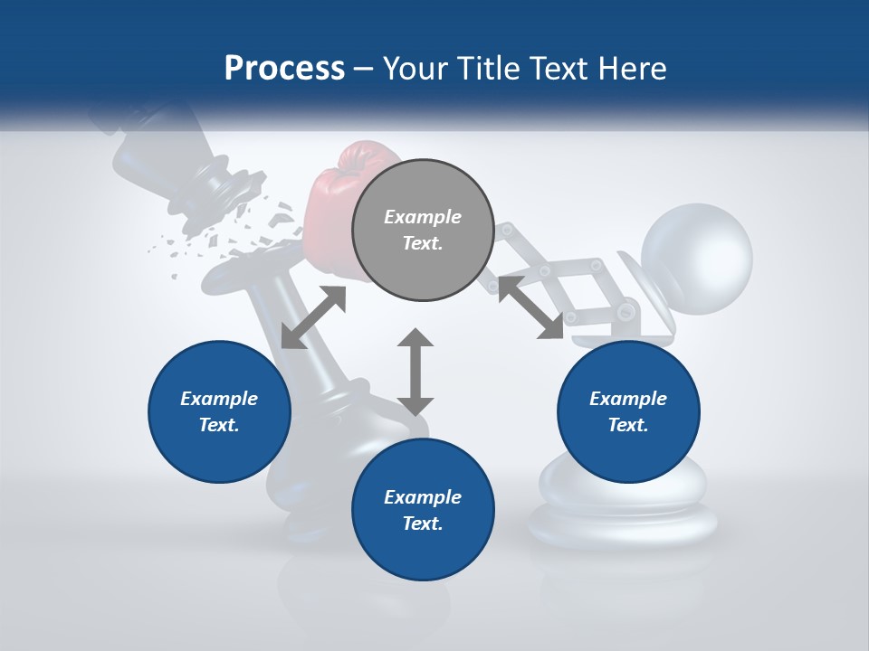 A Chess Piece With A Red Heart On Top Of It PowerPoint Template