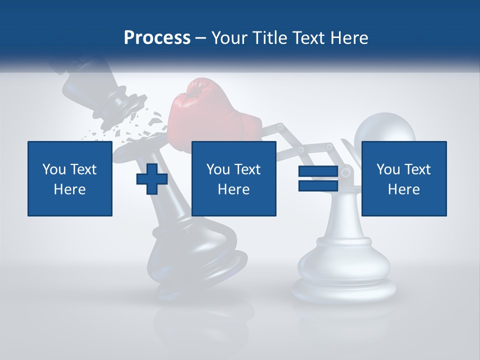 A Chess Piece With A Red Heart On Top Of It PowerPoint Template