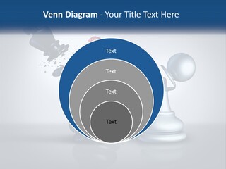 A Chess Piece With A Red Heart On Top Of It PowerPoint Template