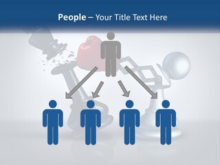 A Chess Piece With A Red Heart On Top Of It PowerPoint Template