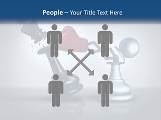 A Chess Piece With A Red Heart On Top Of It PowerPoint Template