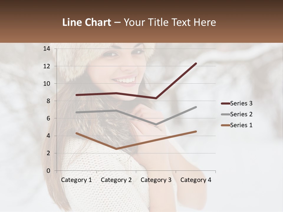 A Woman Wearing A Fur Hat And Scarf PowerPoint Template