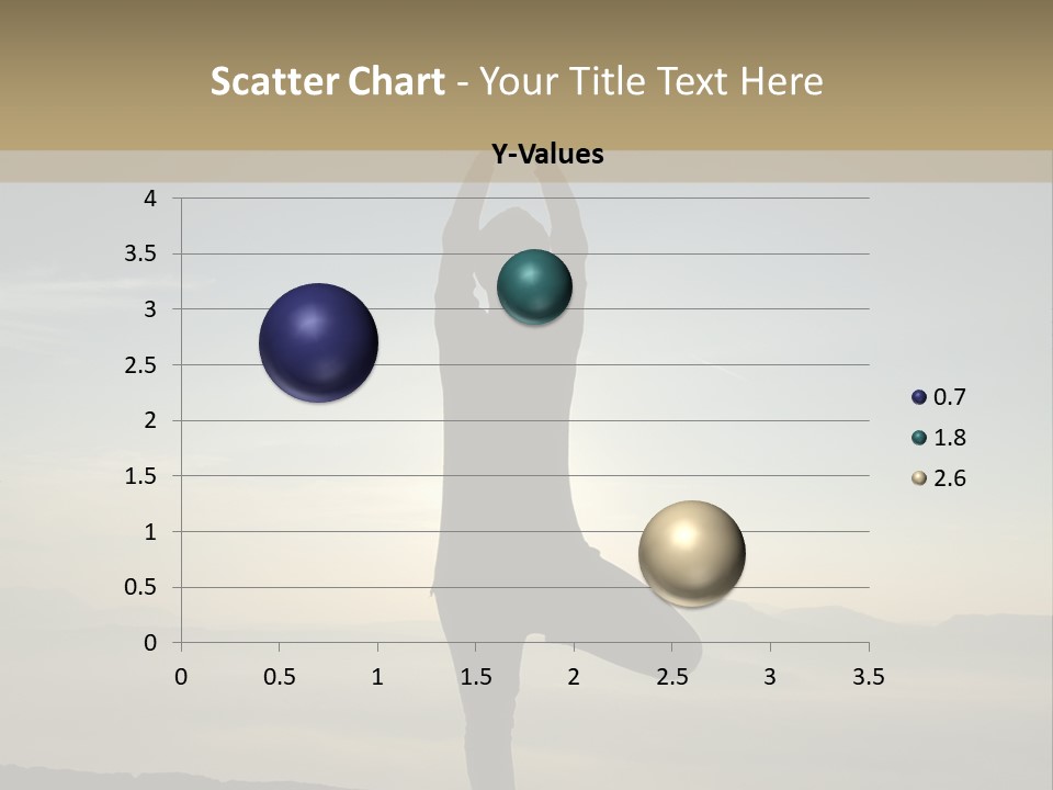 A Person Doing Yoga On Top Of A Mountain PowerPoint Template