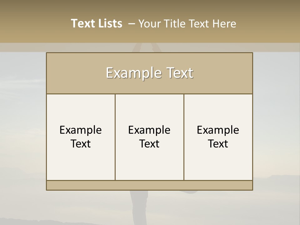 A Person Doing Yoga On Top Of A Mountain PowerPoint Template