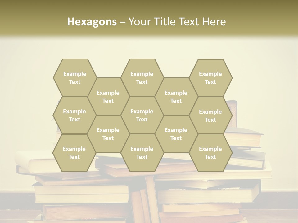 A Bunch Of Books Sitting On Top Of A Suitcase PowerPoint Template