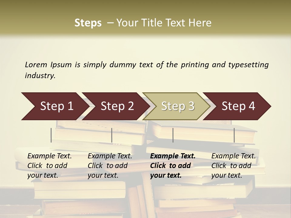A Bunch Of Books Sitting On Top Of A Suitcase PowerPoint Template