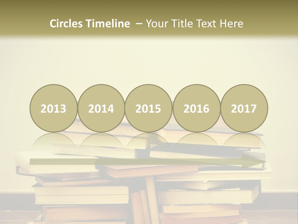 A Bunch Of Books Sitting On Top Of A Suitcase PowerPoint Template