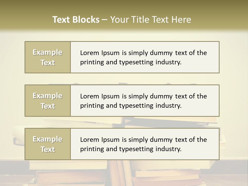 A Bunch Of Books Sitting On Top Of A Suitcase PowerPoint Template