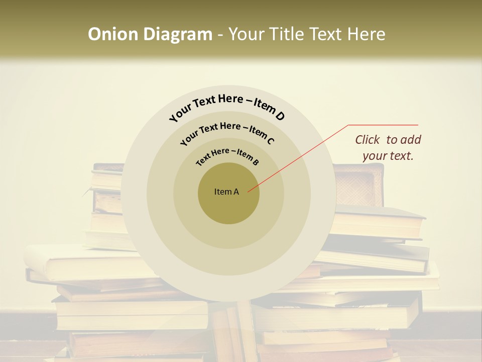 A Bunch Of Books Sitting On Top Of A Suitcase PowerPoint Template